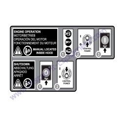 76916 Decal Operation PowerZone Generac Magnum MLT6SM-MLT6SK Light Tower
