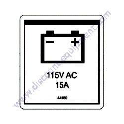 44980GT DECAL POWER TO CHARGER 115V Genie GS-2032 GS-2632 GS-3232 Scissor Lift