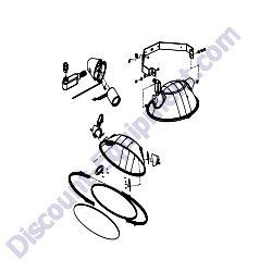 105244 COMPLETE LAMP ASSEMBLY Allmand Night-Lite V-Series Light Tower