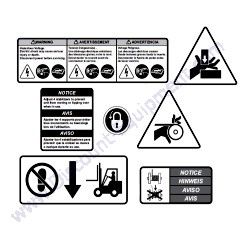 54939 Safety Decal LEFT SIDE Generac Magnum PLT240 Light Tower