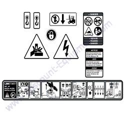 54939 Decals Safety RIGHT SIDE Generac Magnum PLT240 Light Tower
