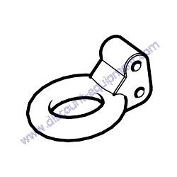 Multiquip 29369 Pintle Eye 3" 14K Black Powder Coat