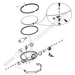 A0000117617 (10000022353) Assembly Oval Light Fixture 1100W MH Generac Magnum MLT6SC Light Tower