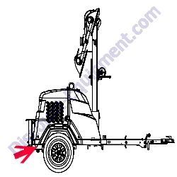 72149 Reflector red (4.25 inch x .75 inch) Generac Magnum MLT6SC Light Tower