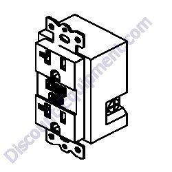 14130 Receptacle 120V/20A GFI Generac Magnum MLT6SM-MLT6SK Light Tower