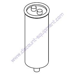36980 Capacitor 25uF 5% 440VAC sealed stud mount Generac Magnum MLT6SM-MLT6SK Light Tower