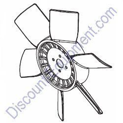 15495 Fan pusher Generac Magnum MLT6SM-MLT6SK Light Tower