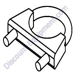 25455 Clamp muffler 1.50 Generac Magnum MLT6SM-MLT6SK Light Tower
