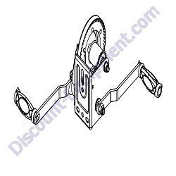 72127 Winch manual 1500 lb dual handle Generac Magnum MLT6SM-MLT6SK Light Tower