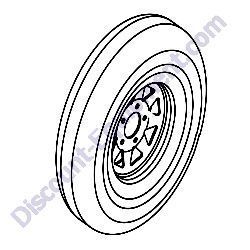 15976B Wheel ST175/8013 -1360 lb Generac Magnum MLT6SM-MLT6SK Light Tower