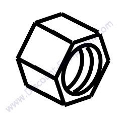 60096 Nut .500-20 lug G5 Generac Magnum MLT6SM-MLT6SK Light Tower