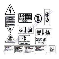 17979 Decal Safety Generac Magnum MLT6SM-MLT6SK Light Tower