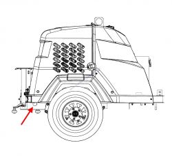 72149 Reflector Red Magnum MLT6SM-MLT6SK Light Tower