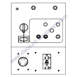 A0000051689 (17986) Decal Control Panel Generac Magnum MLT6SM-MLT6SK Light Tower