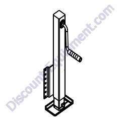 103893 SIDE CRANK JACK TONGUE MOUNT Allmand Night-Lite Pro II LD and V-Series Light Tower