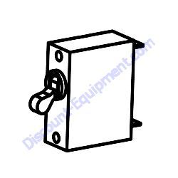 330458 (106781) 15A SPST BREAKER SWITCH Allmand Night-Lite Pro II LD and V-Series Light Tower