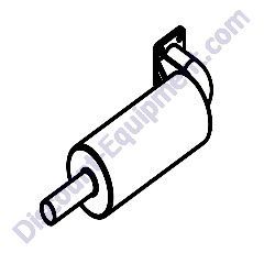 104787 MUFFLER CAT C1.1 4.500 SPOUT Allmand Night-Lite Pro II LD And V-Series Light Tower