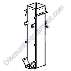 104036-20 6" GALVANIZED VERTICAL TOWER SECTION Allmand Night-Lite Pro II V-Series Light Tower