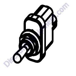 102453 TOGGLE SWITCH SINGLE POLE Allmand Night-Lite Pro II V-Series Light Tower