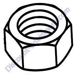044038 3/8-16 NYLOCK HEX NUT PL Allmand Night-Lite Pro II V-Series Light Tower