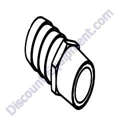 25496 Fitting strt .750MNPT x 1.0 barb brass Generac Magnum MTP4DZD Trash Pump