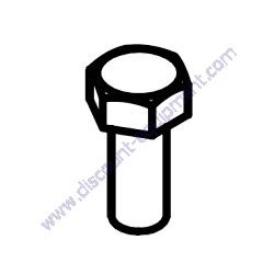 62163 (61069) Screw .625-11 X 2.0 Std Hex G5 ZC Generac Magnum MTP4DZD Trash Pump