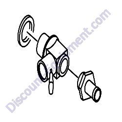 60766 Valve drain 18mm1.5 w/nipple Generac Magnum MTP4DZD Trash Pump