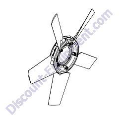 31410 Fan pusher 20.0 CW Generac Magnum MTP4DZD Trash Pump