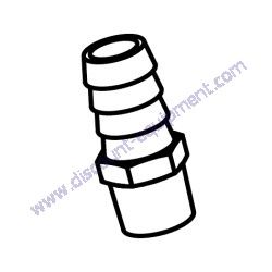 25931 Fitting strt .375NPT x.625 barb brass Generac Magnum MTP4DZD Trash Pump