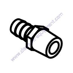 60502 Fitting strt .500NPT x.625 barb brass Generac Magnum MTP4DZD Trash Pump