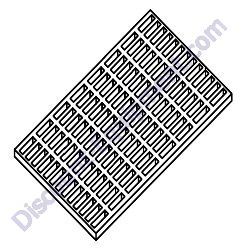 41185 Pad battery 6.0 x 10.0 black Generac Magnum MTP4DZD Trash Pump
