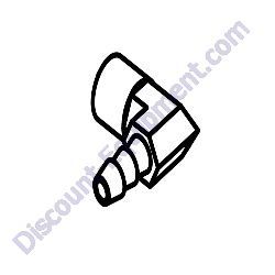 62108 Fitting 90 Degrees .375MNPT x .375 barb brass Generac Magnum MTP4DZD Trash Pump