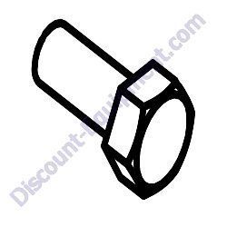 52178 Screw .440 x 1.25 std hex SS Generac Magnum MTP4DZD Trash Pump
