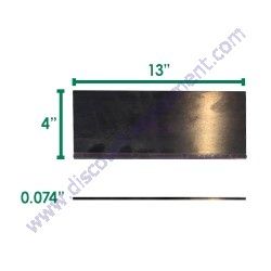 81-0057 Removal Blade 4" x 13" x .074" Standard Sharpened No Notch Innovatech Bartell Global Genuine OEM Products