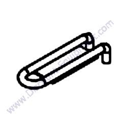 0207CR02CH Forks Short 9" TK BBC-600 Block Brick Cart