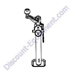72126 Jack top wind 1200 lb tube mount long foot Generac Magnum MTP4DZV Trash Pump