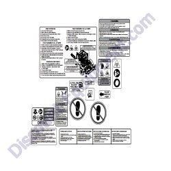 54344 Decal Safety Operation dry open Generac Magnum MTP4DZV Trash Pump