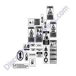 54344 Decal Safety Operation dry open Generac Magnum MTP4DZV Trash Pump