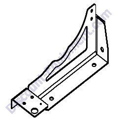 EM517379 SUPPORT BRACKET RIGHT MultiQuip Mayco C30-HDG Concrete Pump