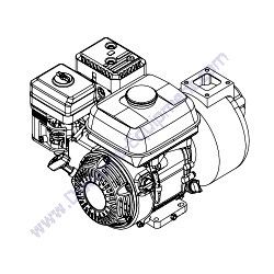 40247 (41162) Engine Pump Assembly Generac Magnum MWT500 Water Trailer