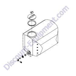 40805 Assembly 500 gallon tank Generac Magnum MWT500 Water Trailer