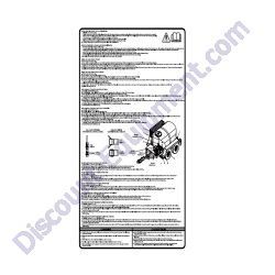 41792 Decal WT Operation French/German Generac Magnum MWT500 Water Trailer