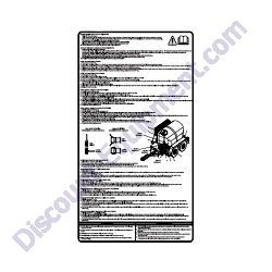 11540 Decal WT Operation English/Spanish Generac Magnum MWT500 Water Trailer
