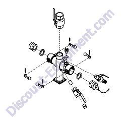 42638SRV (42638) Assembly manifold discharge Generac Magnum MWT500 Water Trailer