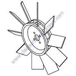 19258 Fan 15.75 in. Generac Magnum MTT20 Combo Unit