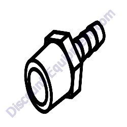 40667 Fitting strt .750mnpt X .500 barb brs black Generac Magnum MTT20 Combo Unit