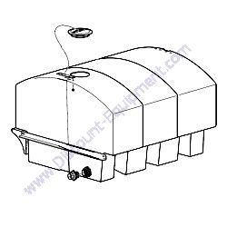 49769-SK (49769) TANK ASSEMBLY 62x62x72 525 GAL MultiQuip WT5C WTE5C Water Trailer