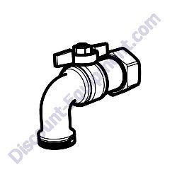 49683 HOSE BIB 3/4" MNPT Multiquip WT5HP-WTE5HP Water Trailer