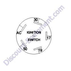 REF # 13 - 10351604 (9101497) SWITCH IGNITION KUBOTA ENGINE W/KEYS Laymor Sweepmaster300