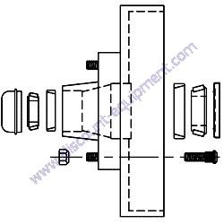 10552570 FRONT DRUM BRAKE ASSEMBLY LEFT Laymor Sweepmaster 450 Sweeper